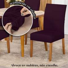 Chair Covers - Burgundy - View 3