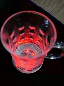 1/5/10入組led杯墊,發光瓶貼燈,2.36英寸酒吧ktv婚禮派對咖啡雞尾酒飲品杯花裝飾燈 - 杏色 - 查看 7