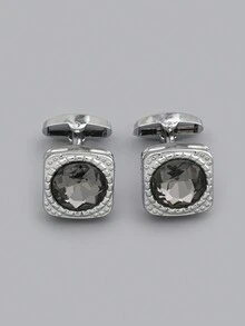 Một đôi Của Sang trọng Khuy măng sét , Nam Áo sơ mi Với , Sành điệu Kim loại Khuy măng sét , Lễ cưới Phụ kiện , Nam Làm Việc  Phụ kiện Đối với Bố - Nhiều màu - Xem 7