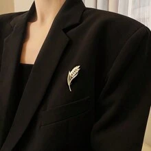 1pc Delicate Ear Of Wheat Design Brooch Suitable For Women's Daily Wear Dress Accessories Pin For Clothes Bag Charm School Office Accessories Shirts Jacket Jewelry Christmas Halloween Clothes Pin Funny Cute Teacher Gifts Costume Accessories Bag Charms - Gold - View 2