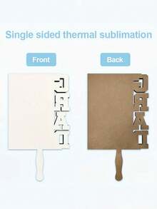 1/2pcs Graduation Fan Photo Frame, Diy Blank Photo Frame Heat Transfer Graduation Photo Frame Crafts 2024 Graduation Gift Rectangle Wooden White Plaque Gift - White - View 5