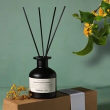 5 件/套（1 瓶香薰油 + 4 根扩香棒）无焰香薰套装，家用室内持久香薰精油花香，适用于卧室、浴室、空气清新剂，香薰套装 + 气泡袋包装 - 檀香 - 查看 4