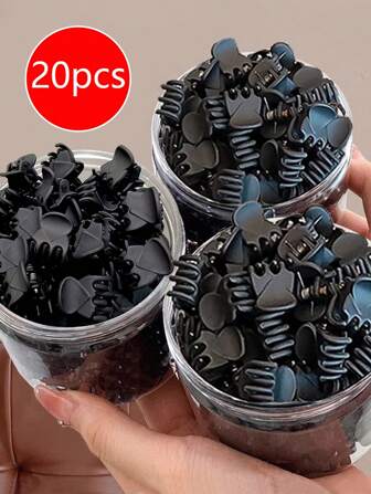 （20个/包）刘海发夹，迷你发爪夹，女士小巧发饰，美发工具，美容配件，卷发配件，女士，秋季，旅行，美发工具，女士配件，美发用品，秋季，头发，发饰，女士发饰，旅行，发饰，女士配件，发饰，女士发饰，美发工具，美发用品，用品，美容配件，礼物，旅行，女士礼物，美发用品，圣诞礼物