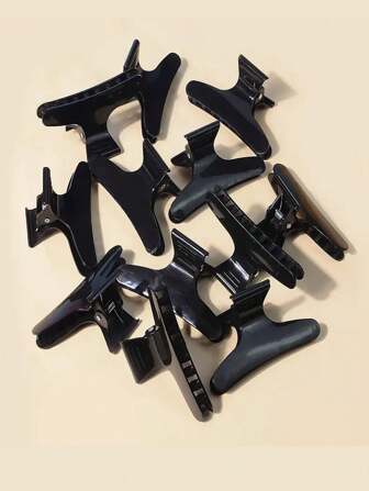 Elegant Bow Hair Clip Set, 12 Packs, Chic Black Styling Clips For Women & Teens - Perfect For Valentine's Gift, Hair Tools, Hair Products And Accessories For Barber Salon Beauty Travel Essentials, Back To School, Travel Holiday Essentials, Hair Accessories For Women, Slick Back Brush, Barber Accessories, Hair Dryer, Hair, Barber, Hair Tools, Hair Products, Hair Dryer, Hair Hair Products, Hair Tools, Hair Stuff, Hair Care, Curly Hair Brush, Barber, Barber Accessories, Hairdressing Equipment,Travel Essentials,Travel Essential,Hairstyle,Hairdressing,Hair,Travel,Hair Products,Hair Tools,Hair Stuff,Barber,Barber Accessories,Barbershop,Hairdressing Equipment