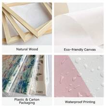 1 件复古蝴蝶花卉字母图案框画，适合现代家居、农舍风格、浴室、卧室、走廊装饰，带框或不带框均可。 - 彩色 - 查看 5