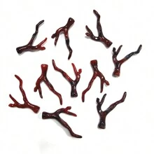 10入組有孔白色珊瑚珠,適用於波西米亞沙灘度假diy首飾製作,手鍊,項鍊,耳環 - 珊瑚 - 查看 5