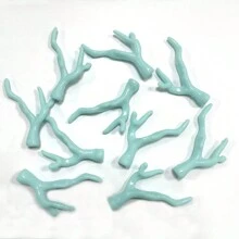 10入組有孔白色珊瑚珠,適用於波西米亞沙灘度假diy首飾製作,手鍊,項鍊,耳環 - 珊瑚 - 查看 7