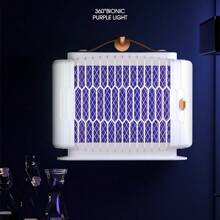 1 Pieza Lámpara De Matamosquitos Eléctrica, Eliminador De Insectos Casero, Zapper De Mosquitos, Trampa De Insectos, Adecuado Para Hogares, Patios, Campamentos Y Rv, Control De Plagas, Accesorios Esenciales De Apartamentos Y Dormitorios Universitarios, Gadgets Del Hogar