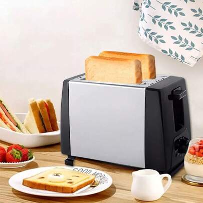 Tostador 700w 2 Rebanadas De Pan Acero Inoxidable