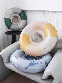 1pc Inflatable Thick Swimming Ring, Pool Floating Ring, Waist Float Ring, Outdoor Leisure Beach, Swimming Pool Water Floating Raft, Suitable For Pool Party, Sunbathing!