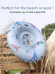1pc Inflatable Thick Swimming Ring, Pool Floating Ring, Waist Float Ring, Outdoor Leisure Beach, Swimming Pool Water Floating Raft, Suitable For Pool Party, Sunbathing!