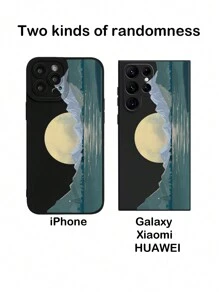 1入景色日出海洋手機殼，適用於 iPhone 15/14/13/12/11 Pro Max，Xs/Xr/Se 2/7/8 Plus和小米三星S23/S22/S21/S20全覆蓋天使眼殼 - 彩色 - 查看 5