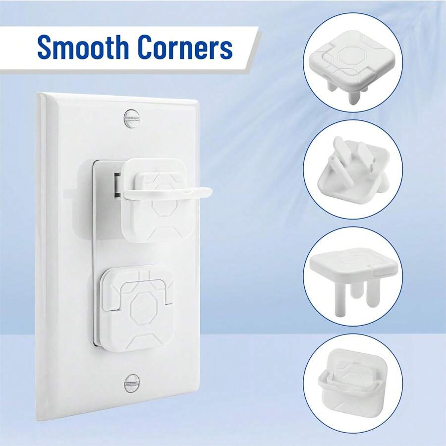 36pcs White Baby Electrical Outlet Covers, Child Proof Safety Plug