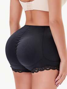 1 pièce Culotte Gainante pour Femme, Remonte-fesses, Contrôle du Ventre, Sous-vêtement Rembourré avec Inserts en Éponge Amovibles et Ajustables