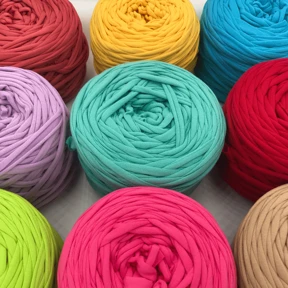 1pz Filo Di Tessuto Maglietta, Filato Di Tessuto Maglia, Usato Per Tessere A Uncinetto E Maglia Borse, Cuscini, Bambole, Progetti Di Lavoro A Uncinetto Artigianale