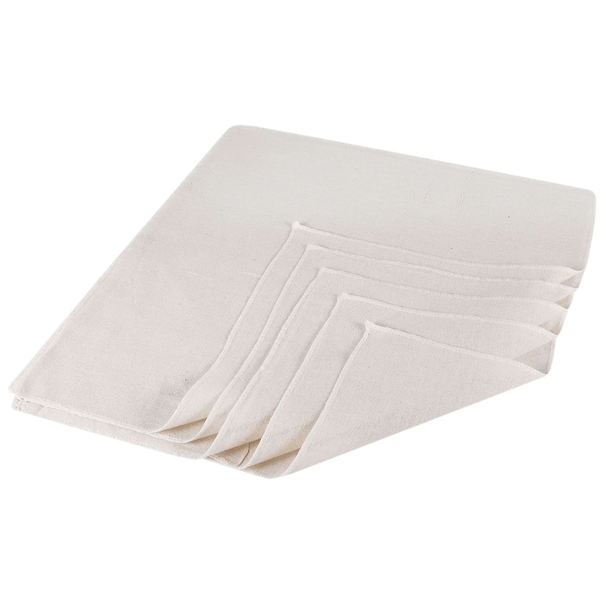 Muslin Cloths For Cooking, Pack Of 5 (50X50CM), Unbleached, Cotton Reusable And Washable Cheese Cloths For Straining - Multicolor - View 1