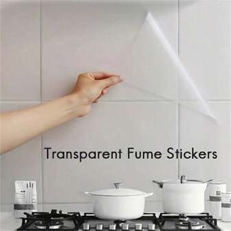 45cm*70cm Transparent Kitchen Oil-Proof Sticker, Waterproof Sticker, Stove Oil-Resistant Paper