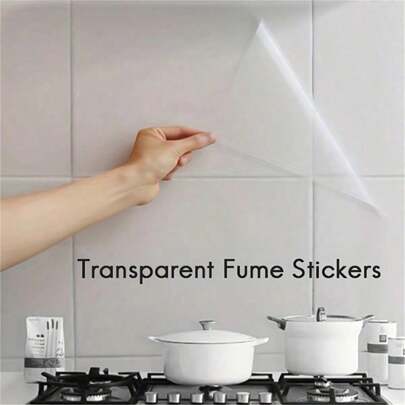 45cm*70cm Transparent Kitchen Oil-Proof Sticker, Waterproof Sticker, Stove Oil-Resistant Paper
