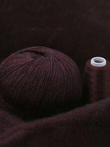 1套(50克+20克),精梳羊絨混紡紗線,適用於手織圍巾、帽子、毛衣、開衫、手套、diy手工藝品,超柔軟暖和的中粗毛線