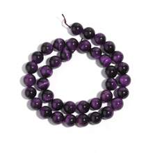 1 Strand Natural Purple Tiger Eye Stone Beads 4/6/8/10/12mm, DIY Jewelry Making Supplies - Purple Tiger Eye - View 8