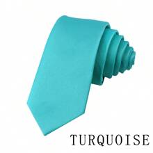 NUEVO Corbata casual de color sólido verde y azul para hombres, corbatas de boda para el novio, clásica de 6 cm para hombres, buenos regalos