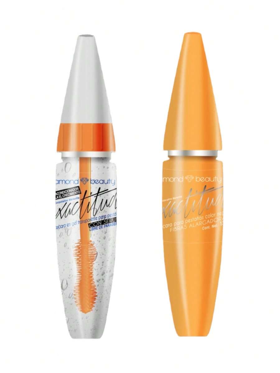 Duo de Rimel Exactitud Diamond Beauty Dos Mascara de Pestañas - Fibras Alargadoras - Ver 1