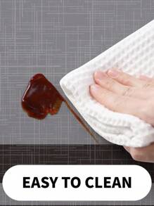 1 pezzo Tappeto da cucina in stile nordico con motivo geometrico, in materiale PU antiscivolo, anti-fatica e impermeabile, facile da pulire, adatto per cucina, bagno, decorazione, tappeto da bagno, tappeto da esterno, zerbino, accessori da bagno estivi, articoli da back to school - nero - Visualizzare 8
