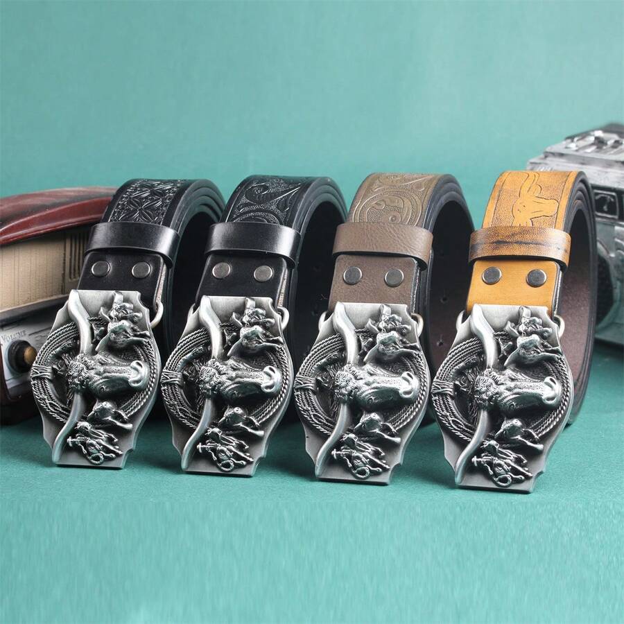 Khóa Retro Kiểu Mỹ Thắt lưng Cho nam giới & NỮ , Hip Hop Thời trang , Thiết kế độc nhất - Nhiều màu - Xem 1