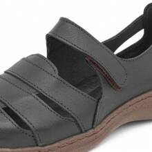 Women Flat Sandals - 黑色 - 查看 2