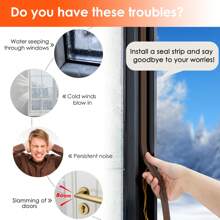 YOUSHARES Door Sweeps - Brown - View 5