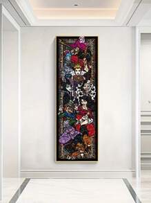 1 bộ tranh kim cương 5d kích thước lớn 40x70cm/ 15,75x27,57in DIY không có khung, làm quà tặng Lễ Tạ ơn, tranh thêu chữ thập kim cương toàn phần, tranh kim cương thủ công trang trí tường, mô hình phụ nữ kinh dị - Nhiều màu - Xem 3