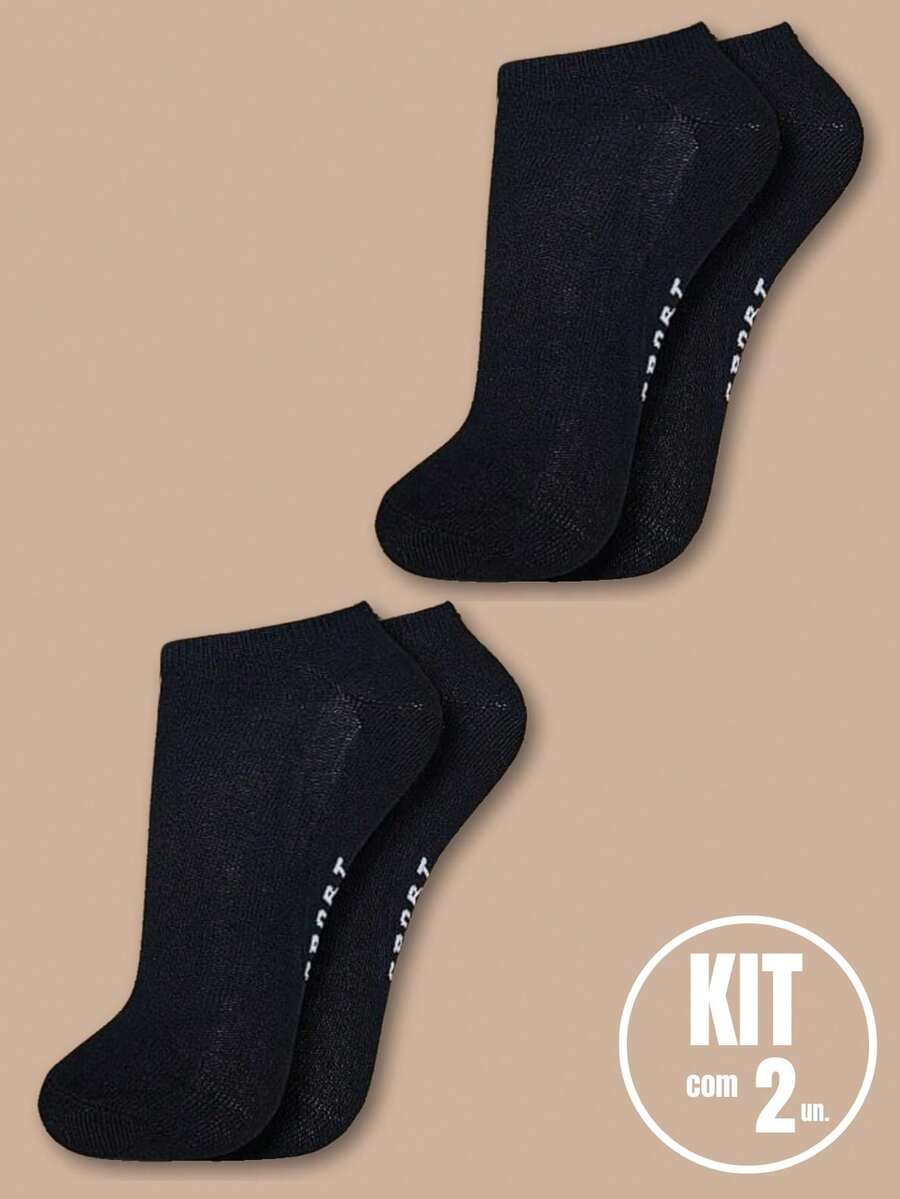 Women Sports Socks - 黑色 - 查看 1