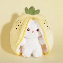 Pineapple Rabbit Mini Fruit Plush Doll- Pineapple Bun Rabbit Plush Doll, 1pc - Multicolor - View 6
