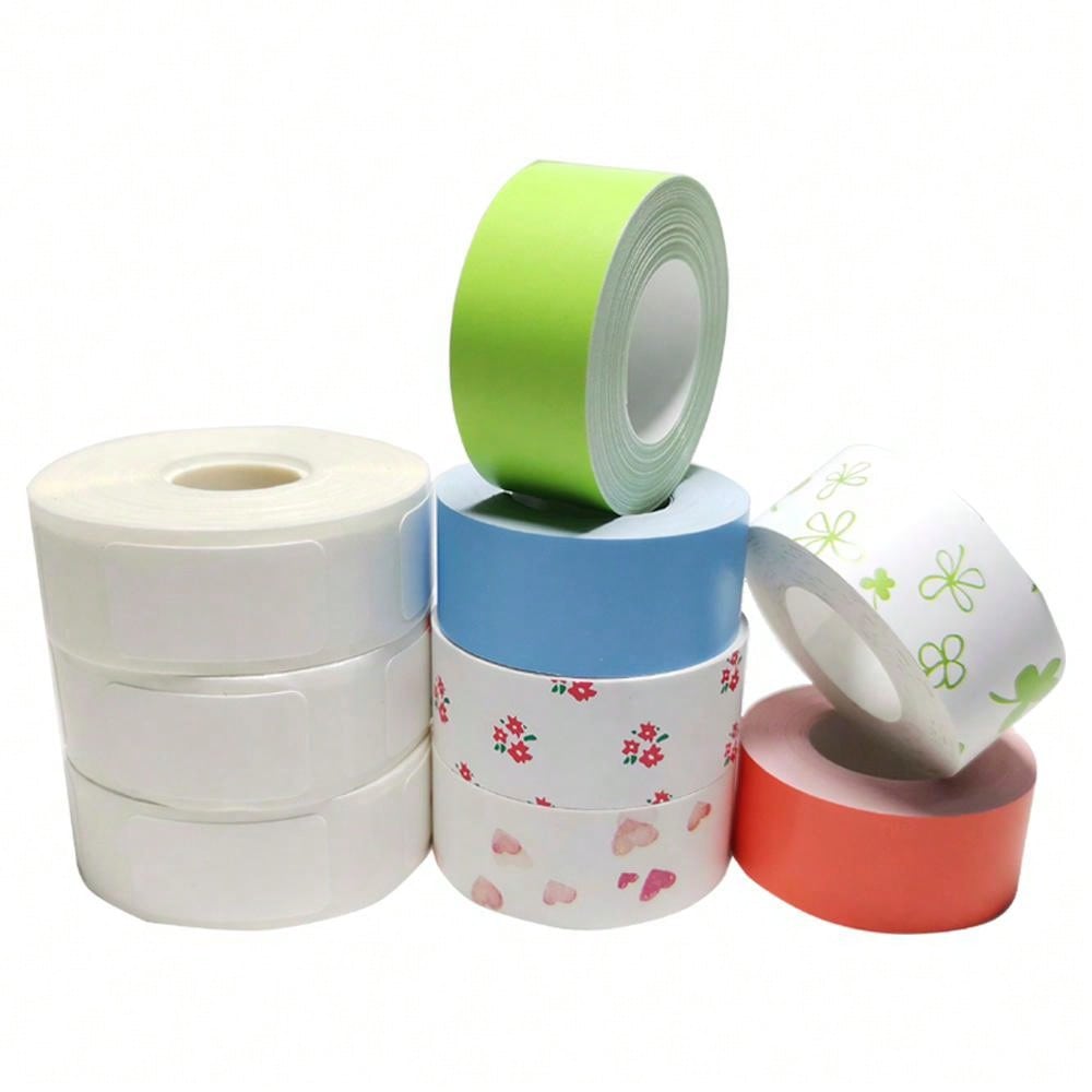 2pc multi size p15 label paper sticker 12 40mm white15 50mm 12 30mm