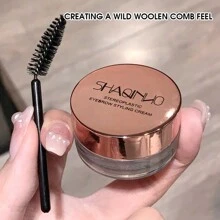 SHAQINUO Gel transparente para cejas - Gel transparente resistente al agua para cejas, efecto de dar forma a las cejas, sin residuos de cera para cejas