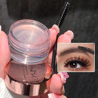 SHAQINUO Transparent Eyebrow Gel - Waterproof Clear Eyebrow Gel, Eyebrow Shaping Effect, No Residue Eyebrow Wax