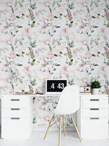 17,7in*78,7in*1pc / 17,7in*118,1in*1pc Roze Bloemen Plant Behang, Peel En Stick Waterdicht Gerenoveerd Blad Behang, Verwijderbare Mooie Vogel Muursticker, Woondecoratie, Muurkunst, Muurdecoratie, Renovatie Stickers Peel Wandpanelen, Behang, Behang, Lente Decoratie Artikelen Verfris Uw Huis, Festival Decoratie Stickers Geschenken Verjaardag Afstuderen