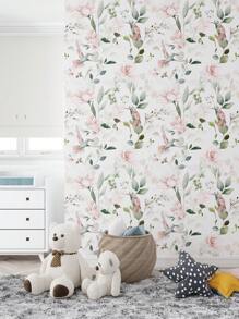 17,7in*78,7in*1pc / 17,7in*118,1in*1pc Roze Bloemen Plant Behang, Peel En Stick Waterdicht Gerenoveerd Blad Behang, Verwijderbare Mooie Vogel Muursticker, Woondecoratie, Muurkunst, Muurdecoratie, Renovatie Stickers Peel Wandpanelen, Behang, Behang, Lente Decoratie Artikelen Verfris Uw Huis, Festival Decoratie Stickers Geschenken Verjaardag Afstuderen