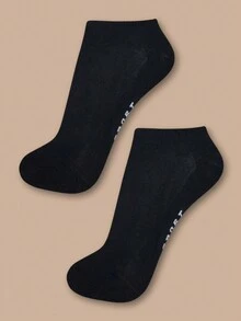 Women Sports Socks - 黑色 - 查看 2