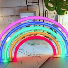 1 đèn Neon Sign Rainbow Light, 11,8x6,49in (khoảng 30x16,5cm), đèn LED Neon Rainbow chạy bằng pin/USB, trang trí tường cho phòng ngủ, ngày lễ, tiệc Valentine, sinh nhật, đám cưới, nhà, Giáng sinh, quán bar - Nhiều màu - Xem 7