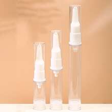 1 Stück 5/10ml Leere Nachfüllbare Airless Vakuumpumpe Flasche Für Flüssige Kosmetik, Hautpflegeprodukte Und Reisegebrauch - Weiss - Übersicht 11