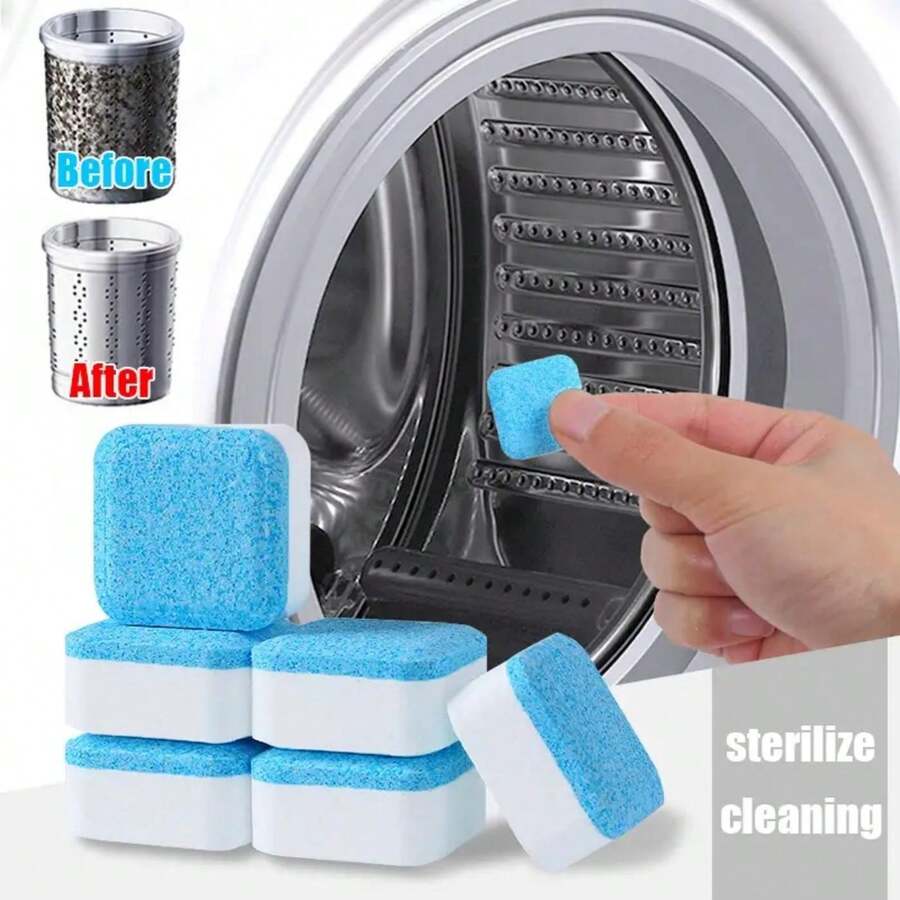 12Pack/24Pack Washing Machine Cleaner Descaler, Deep Cleaning Tablets