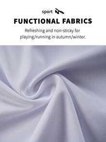 Bộ đồ thể thao nam 2 món thời trang xuân/hè bó sát nhanh khô thấm mồ hôi thoáng khí màu trơn cổ tròn tay ngắn tập luyện chạy bộ buổi sáng bộ đồ thể thao ngoài trời - trắng - Xem 5