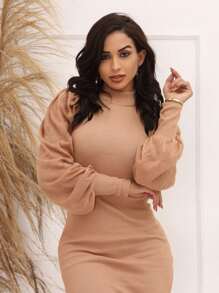 Women Dresses - Màu be - Xem 3