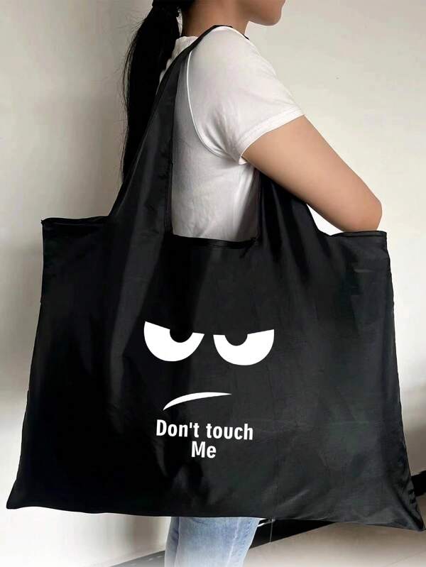 Shopping Bag Tote Bags Folding Pouch Travel Pattern Handbags Picnic Bag Reusable Storage Bag Grocery Handbags Large-Capacity For Travel Grocery Bag Tote Bag Initials Lettern Printing Beach Bag Shoulder Bags