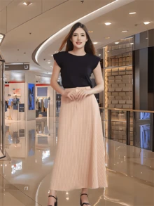Women Skirts - Màu be - Xem 2