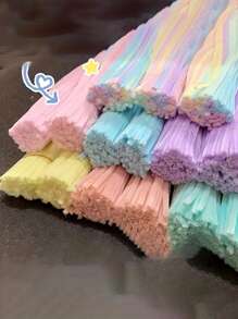 100±10支彩色塞紙棒,超密堆疊彩色頭,手工制作材料、教育手工玩具、管道清潔器,可製作各種手工藝品,仿真盆景、仿真動物、家居裝飾、復活節、情人節、母親節禮物,更厚實的加密版 - 100個 - 查看 13