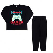 Young Boys Pajamas - 黑色 - 查看 1