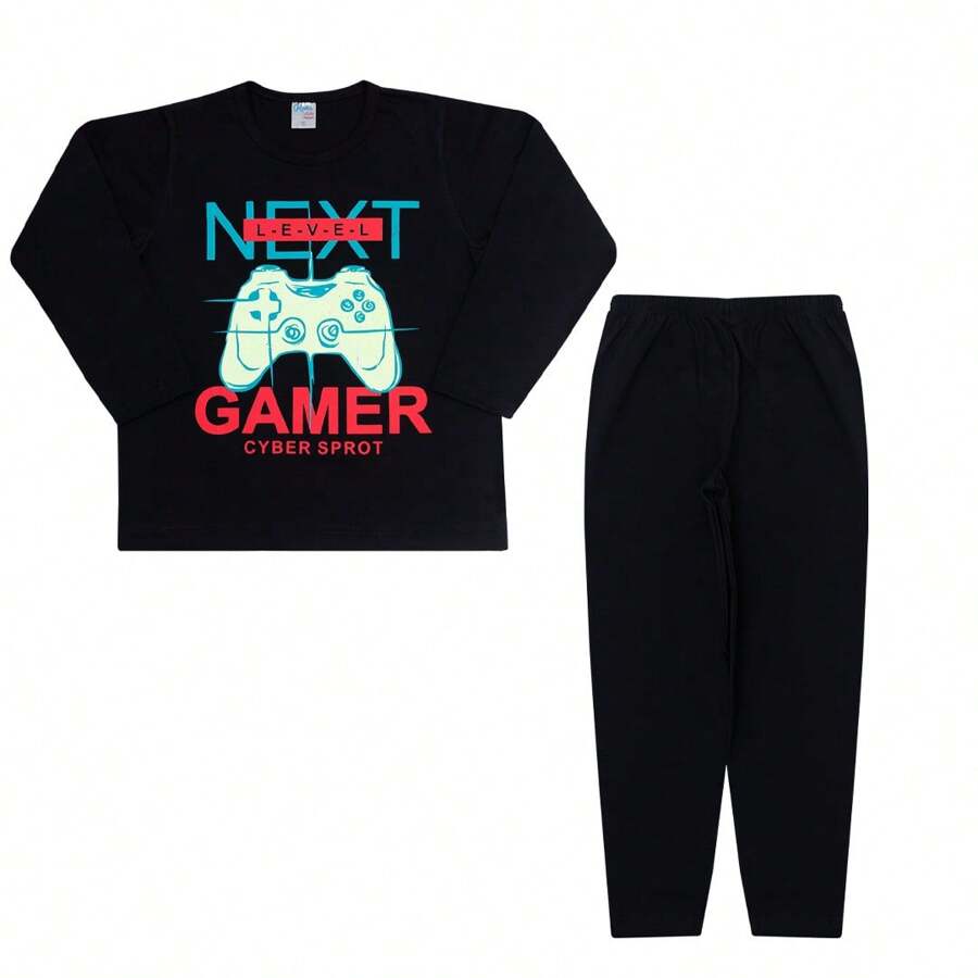 Young Boys Pajamas - 黑色 - 查看 1