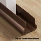 93cm/Piece Pvc Door Bottom Seal Strip For Noise Reduction And Windproof, Suitable For Air-Conditioned Rooms And Bedrooms